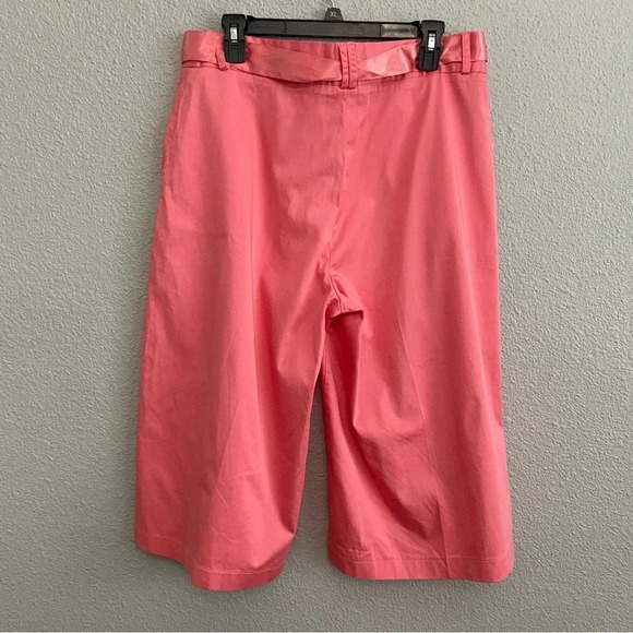 Coast to Coast Embroidered Bermuda Wide Leg Shorts Size 14 Cotton Blend - Picture 3 of 4
